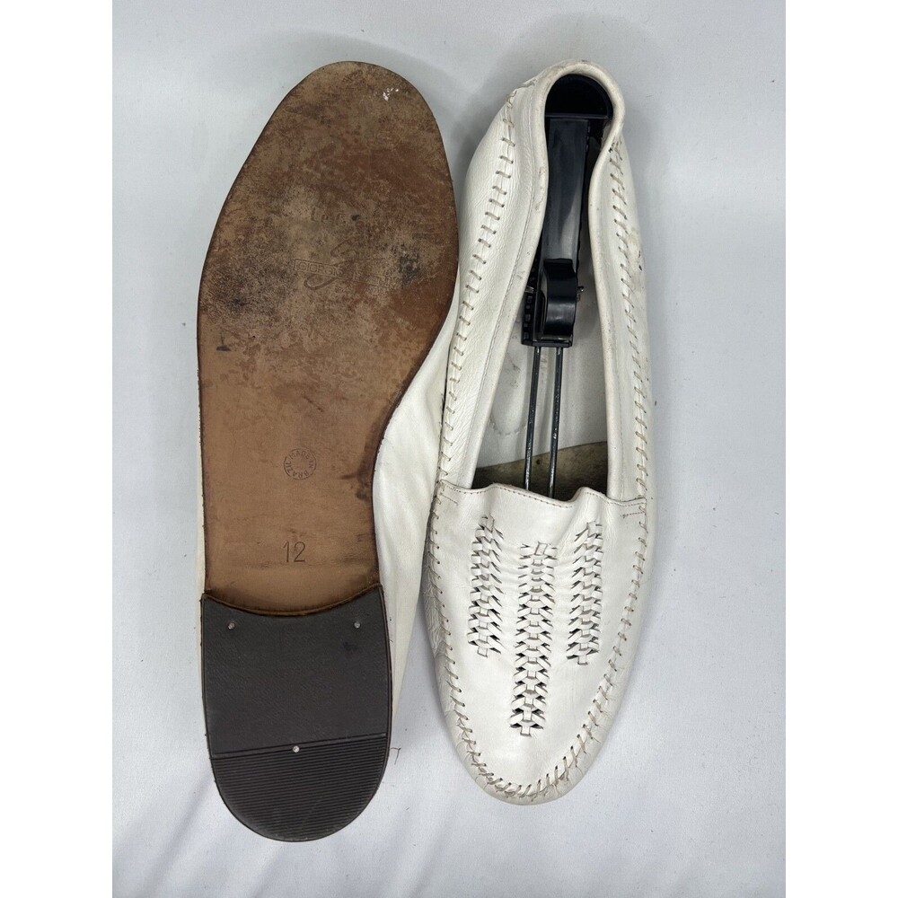 Giorgio Brutini Vintage white Leather shoes size 12, Made in Brazil - Picture 3 of 9